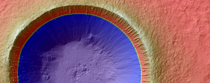 Illustration for article titled Zumba Crater, Mars